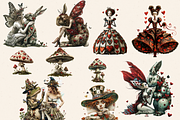 HAZARDOUS CARDS FAIRY CLIPART PACK, a Person Illustration by Daring Digies (Thumbnail 2 of 10)