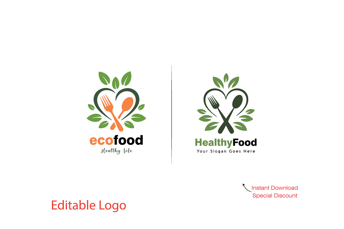 Custom Dietitian Logo Template, a Branding & Logo Template by YUDesignStore (Photo 1 of 7)