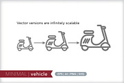 Minimal vehicle icons, an Outline Icon by Picture Window (Thumbnail 4 of 5)