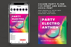 Abstract Party Vol 06 Flyer Social