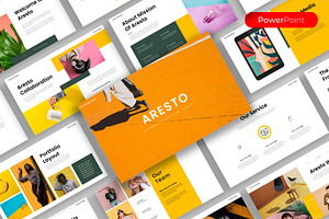 Aresto – Business PowerPoint, a Presentation Template by kreatifreya