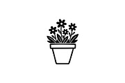Flower Pot Silhouette Vector Bundle, an Illustration by jahid234 (Thumbnail 4 of 49)