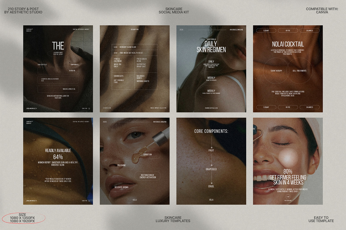 Elegant Skincare Bundle in Canva preview 4
