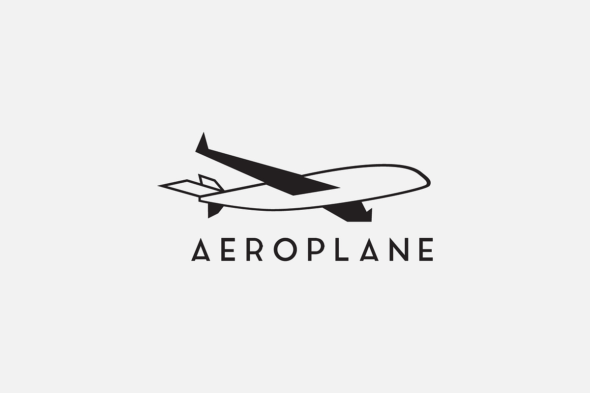 Plane logo template