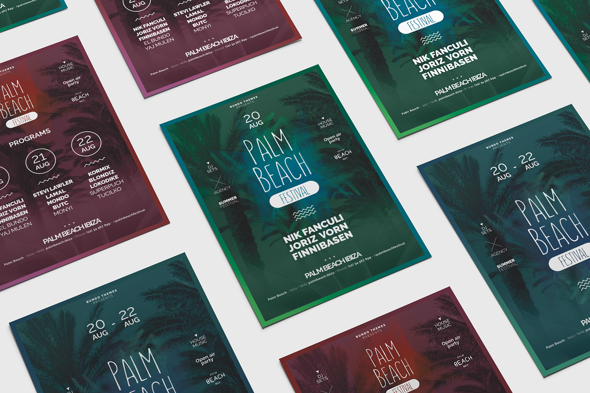 Palm Beach Festival Flyer, a Flyer Template by Bundo Themes (Photo 5 of 7)
