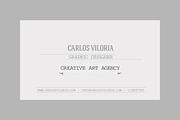 Retro Business Card 01, a Business Card Template by Mockups by Carlos Viloria (Thumbnail 5 of 5)