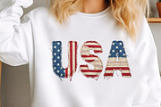 USA Faux Patchwork PNG, a Seasonal Illustration by Canvas Craft (Thumbnail 2 of 6)