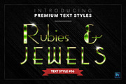 Rubies & Jewels #1 - 20 Text Styles, a Layer Style Add-On by Jonas Stensgaard (Thumbnail 7 of 23)