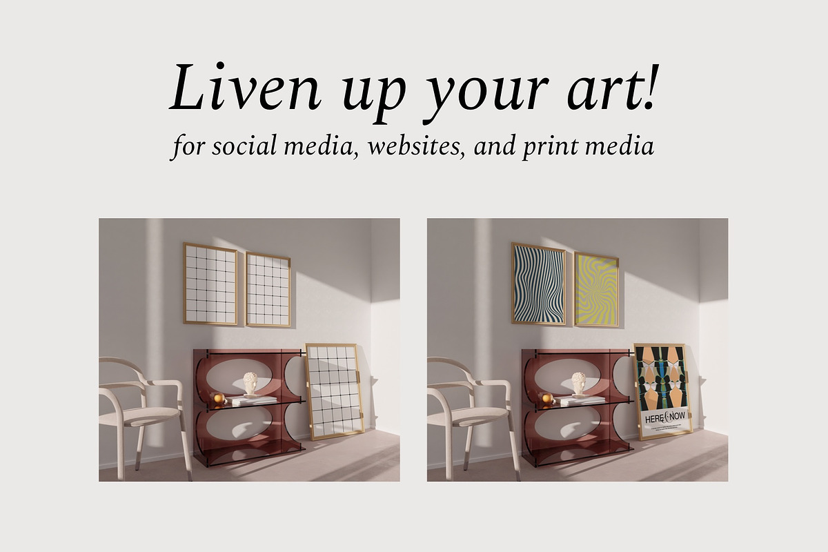 Frame Mockup Bundle ZOJA, a Print Template by Bonumo (Photo 4 of 14)