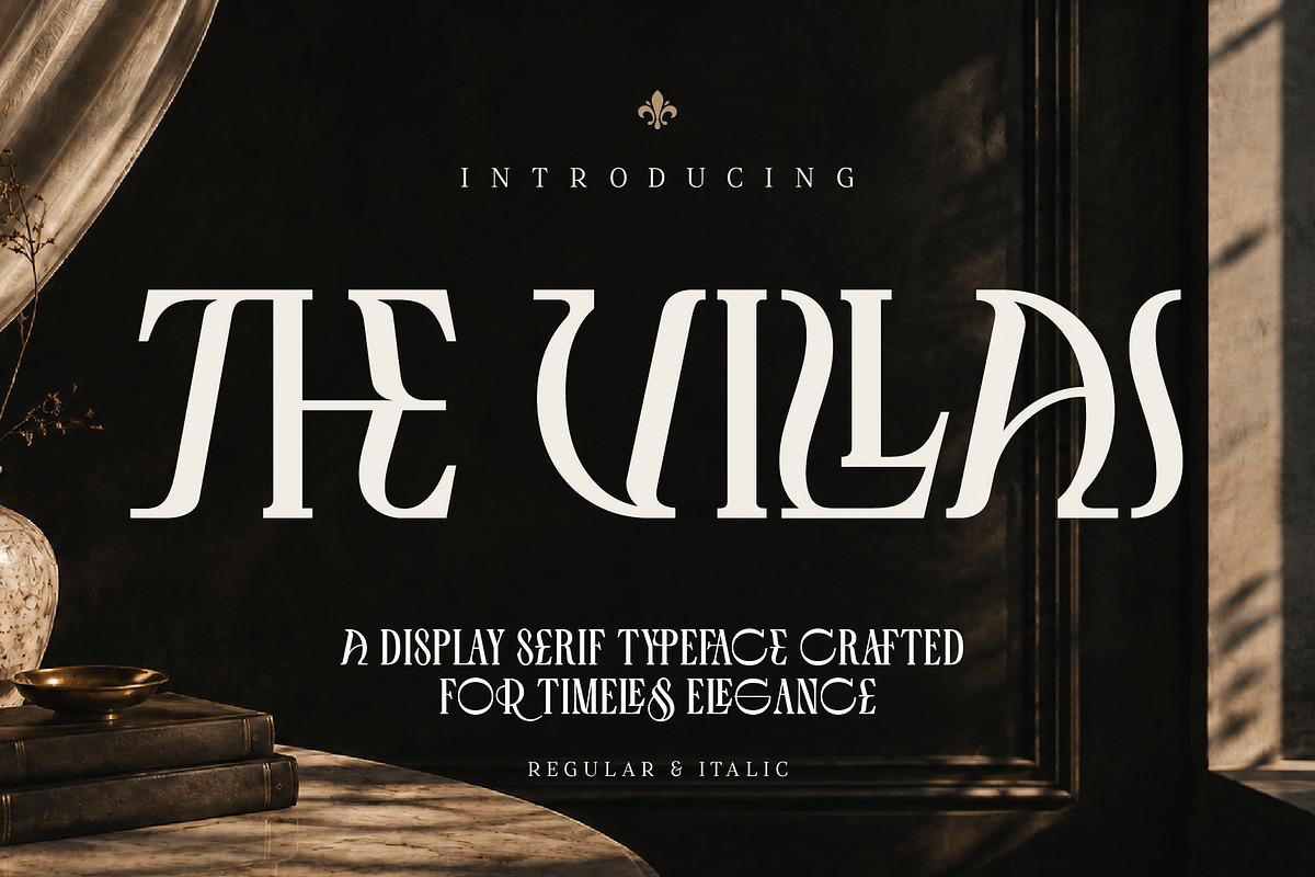 The Villas Luxury Display Serif, a Serif Font by Nollev (Photo 1 of 11)