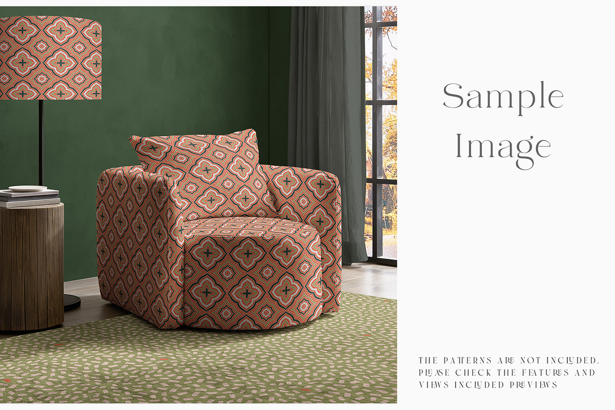 Armchair Upholstery Mockup, a Household Mockup by mock-ups (Photo 6 of 13)
