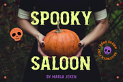 Spooky Saloon, a Font by Marla Jeken Design (Thumbnail 1 of 3)