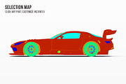 GT3 Race Car Performance Coupe Set, an Advertising Mockup by Halal Graphic Studio (Thumbnail 6 of 12)