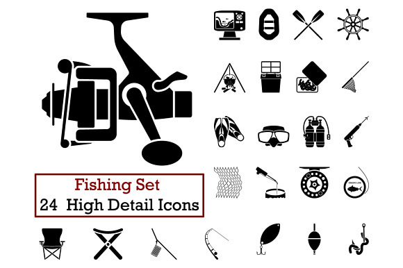 24 Fishing Fishing Icons