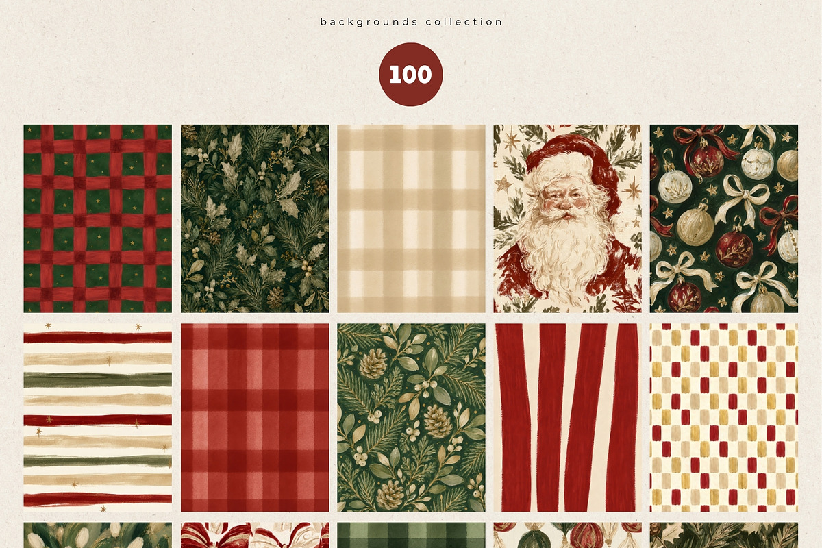 100 Christmas Backgrounds, a Background Graphic by PeDe Designs (Photo 16 of 18)
