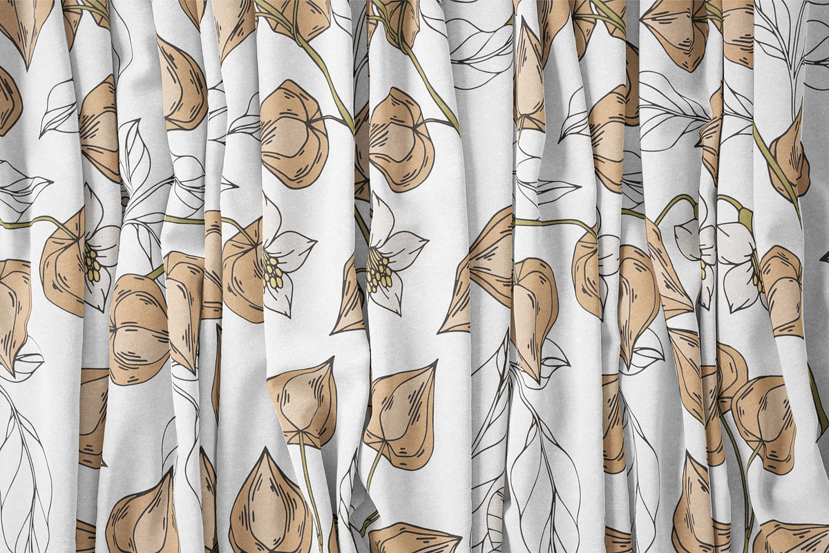 Seamless pattern with physalis, a Pattern Graphic by Elona Laff (Photo 5 of 5)