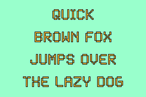 Bitless Techno Square Font