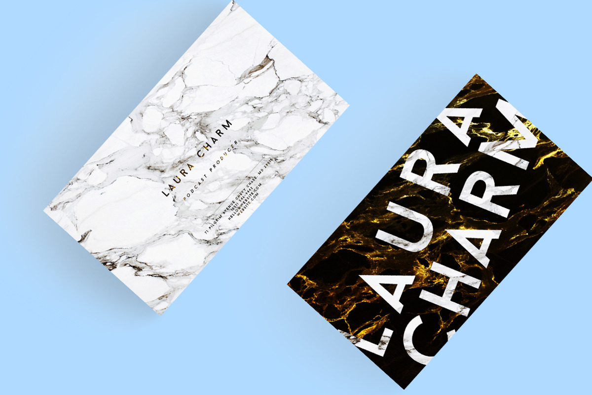 MARBLE PLAY Business Card Template, a Business Card Template by cadinera (Photo 7 of 9)