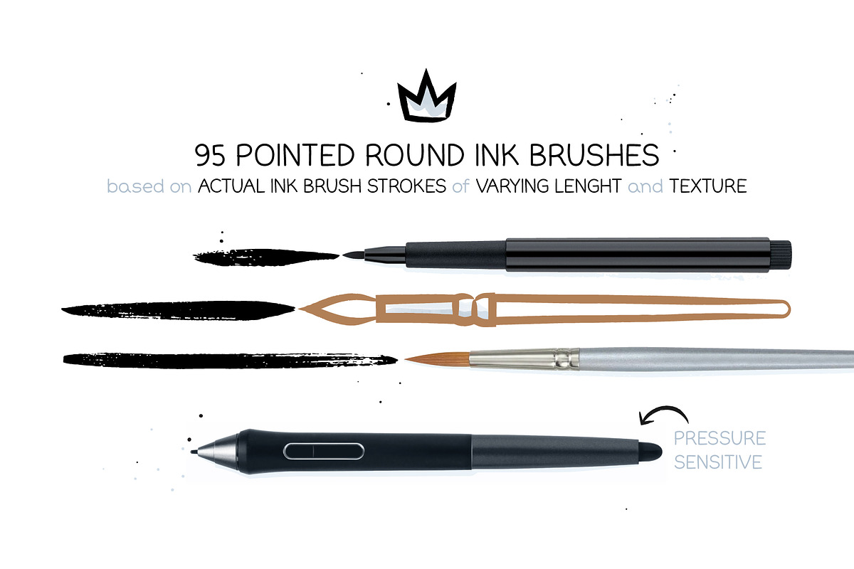 Ink & Watered Ink Brushes, a Brush Add-On by Side Project (Photo 2 of 7)