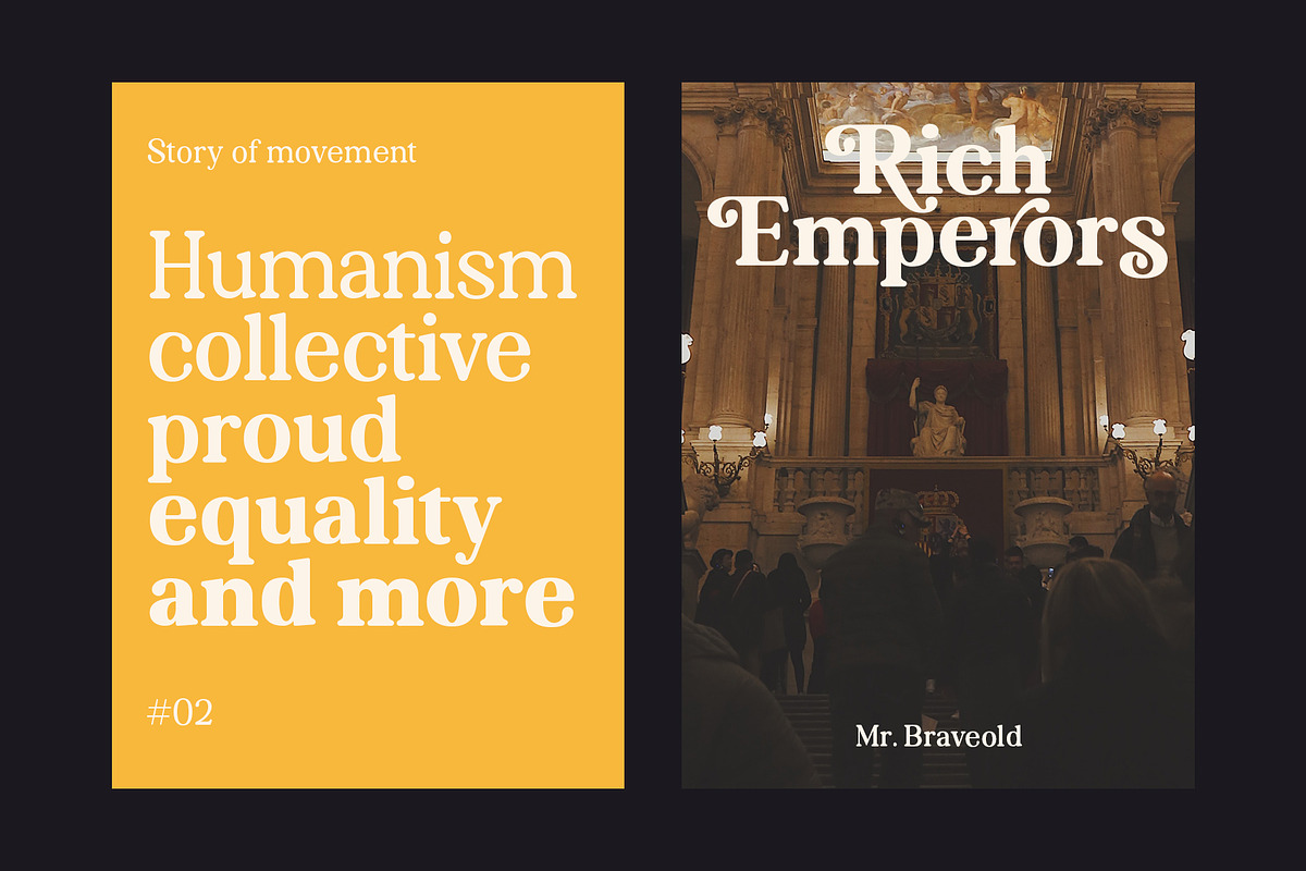 Braveold Font Family preview 2