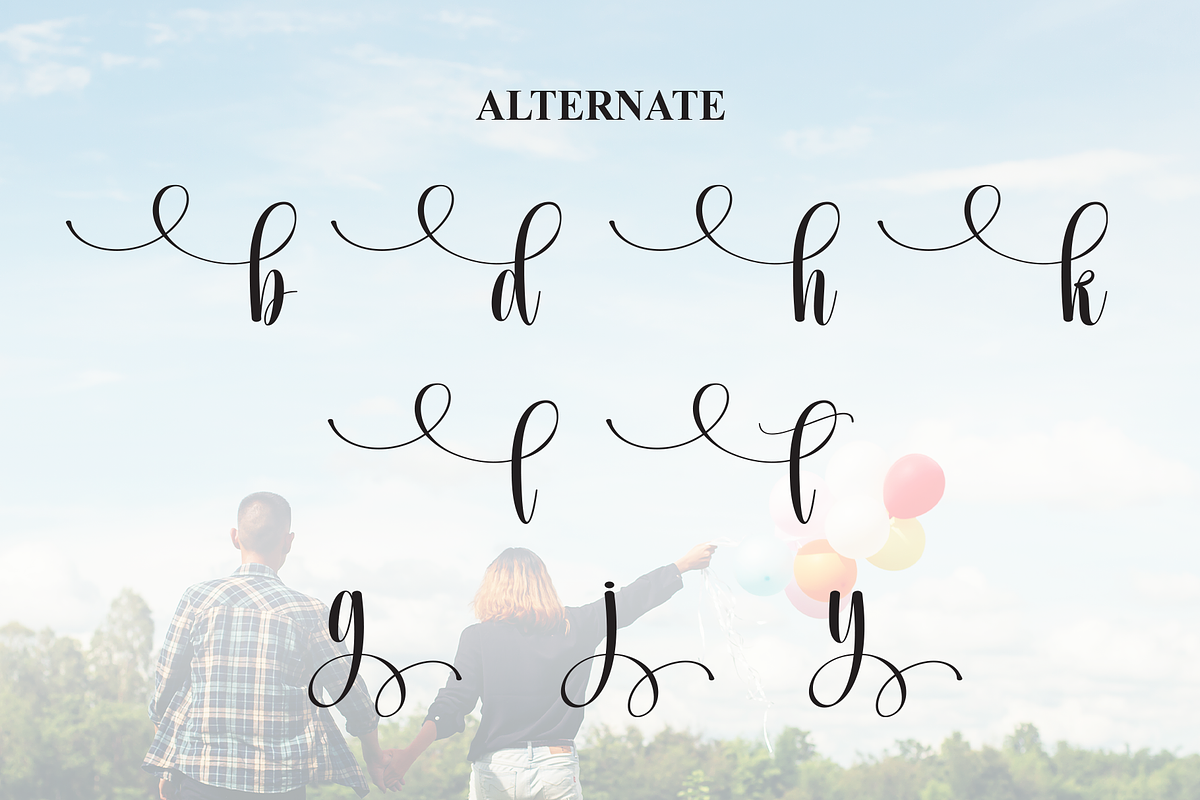 Happyday | Script Font, a Handwritten Font by Scratchones (Photo 8 of 9)
