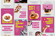 Canva Bakery & Donut Instagram Kit, a Design Template by SecondBrain Store (Thumbnail 3 of 10)