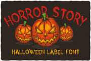 Horror Story, a Script Font by VozzyStock (Thumbnail 1 of 7)
