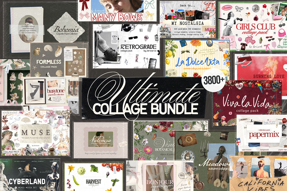 COLLAGE BUNDLE 20 in 1 (3800+), an Object Graphic by lerinartstudio (Photo 1 of 21)