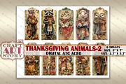 Thanksgiving animals-2 picture, a Decorative Illustration by CraftArtStory (Thumbnail 3 of 3)