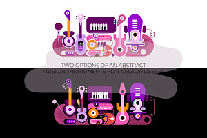Abstract Musical Instruments, an Illustration by danjazzia