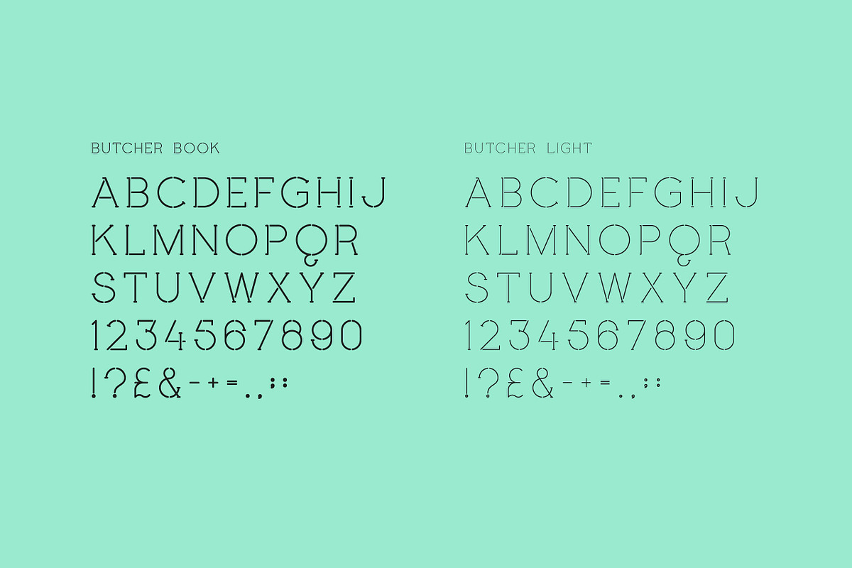 Butcher Typeface, a Font by Studio Bayley (Photo 7 of 7)