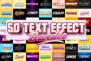 Editable text effect bundle vol.2