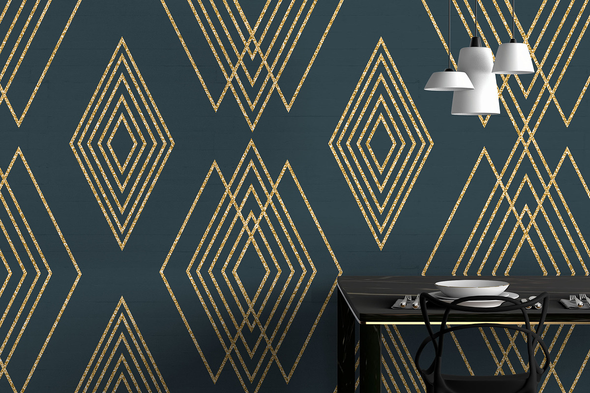 Asian Deco Vol.2 : Seamless Art Deco, a Pattern Graphic by AsianElements (Photo 10 of 11)