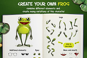 Frog character creator + lettering, a Graphic by SayMascarpone (Thumbnail 2 of 30)