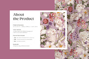 Petal Whisper Romantic Pattern, a Pattern Graphic by Yello_illustration (Thumbnail 2 of 16)