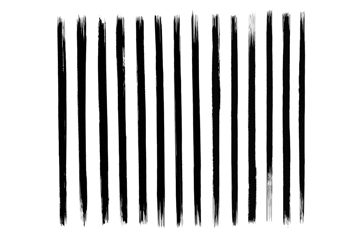 Paint Black Stoke Brushes, a Decorative Illustration by GeorgeKhelashvili