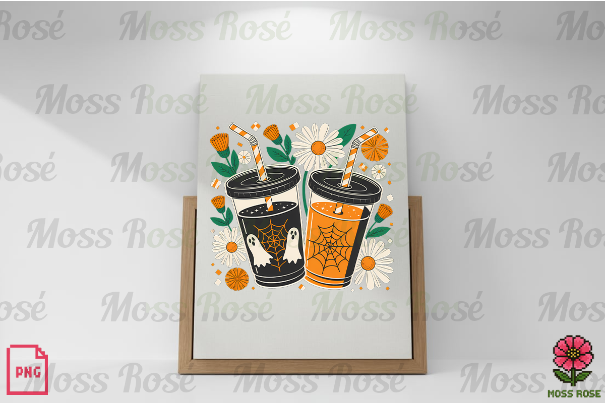 Halloween Drinks Ghost PNG, a Graphic by Moss Rose (Photo 3 of 3)