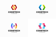 Set of Modern Coding logo designs, a Branding & Logo Template by Lucky Creative (Thumbnail 3 of 5)
