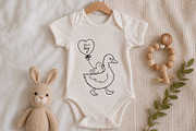 Goose Baby Clipart PNG SVG, an Object Illustration by ArtGiftsStudio (Thumbnail 2 of 5)