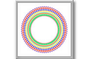 Floral Modern Vector Round Frame, a Texture Graphic by FineArtStudio (Thumbnail 3 of 3)