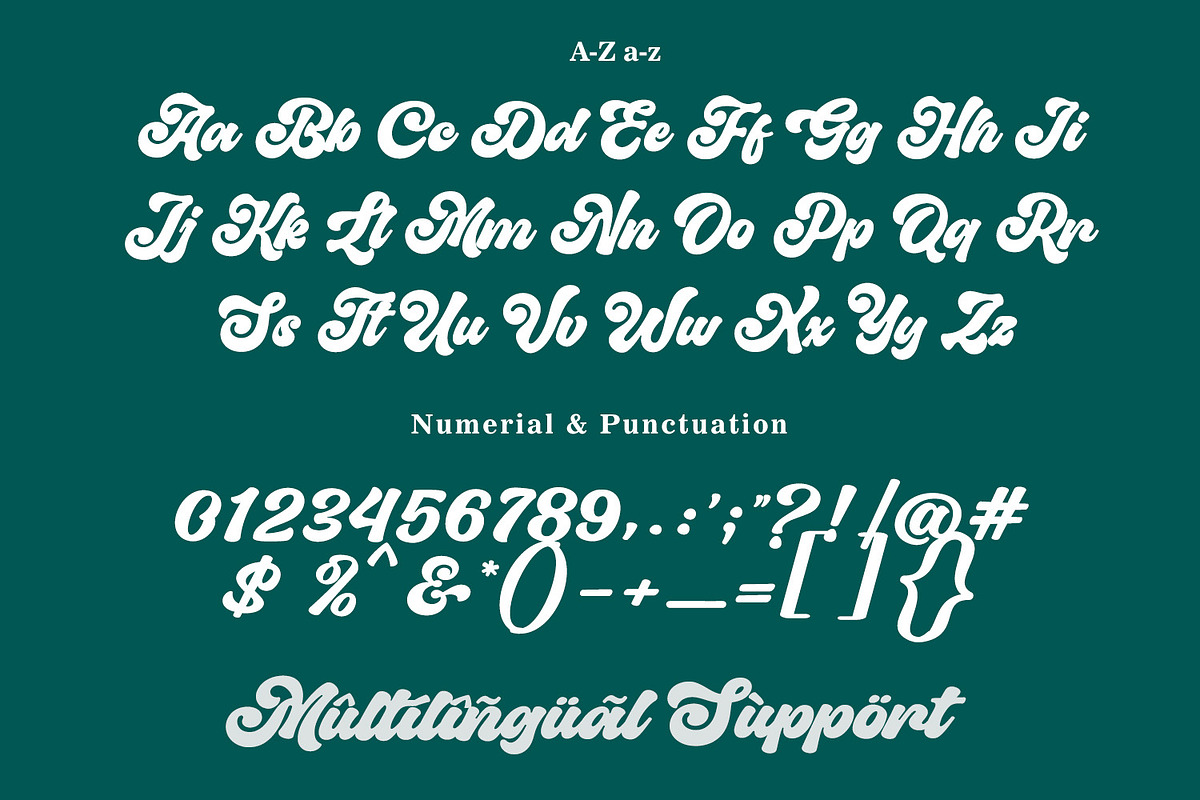 Midstar - Vintage Retro Font, a Script Font by Subectype Studio (Photo 8 of 9)
