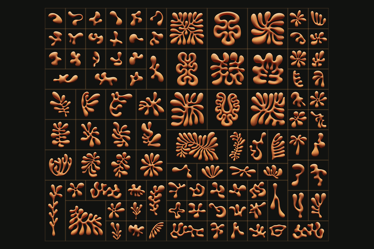 3D Floral Shapes - 95 Shapes, a Graphic by Dirtybarn (Photo 19 of 26)