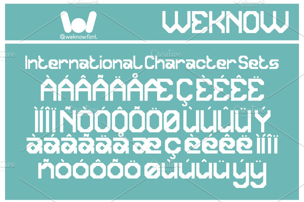 Modern Society font, a Font by weknow (Photo 8 of 8)
