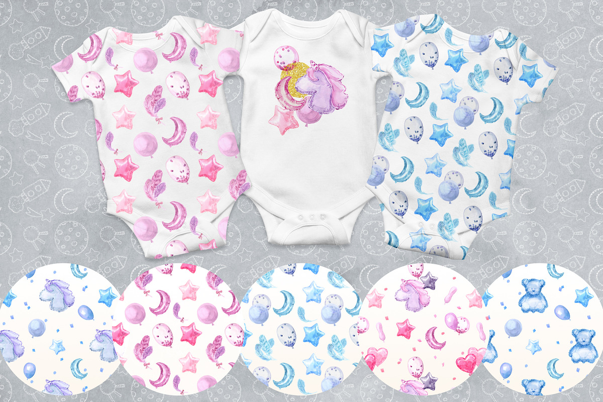Party Balloons Watercolor Collection, an Animal Illustration by Cat In Colour (Photo 6 of 7)