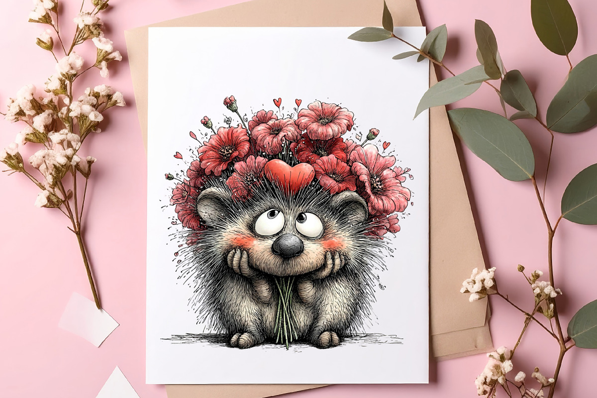 Whimsical Valentine Boy Clipart, an Illustration by SinaCreation (Photo 7 of 11)