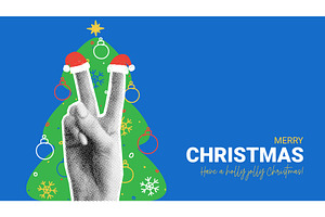 Merry Christmas Banner Template