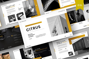 Citrus - Business GoogleSlide, a Presentation Template by Dens Creative Studio