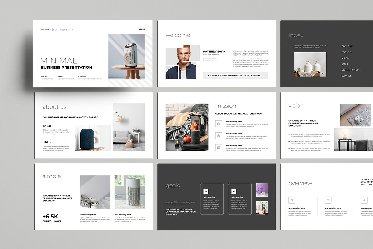 Minimal Business Plan Presentation