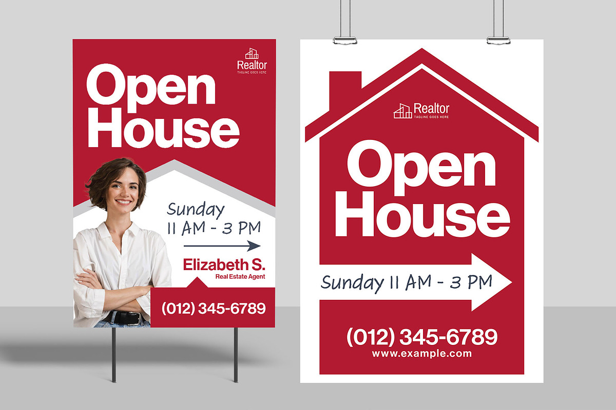 Open House Sign Template, a Flyer Template by BrandPacks (Photo 5 of 5)
