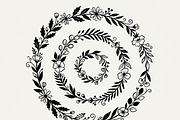 50 Elegant Floral Leaf Spiral Frame, a Decorative Illustration by Amazin_art (Thumbnail 11 of 39)